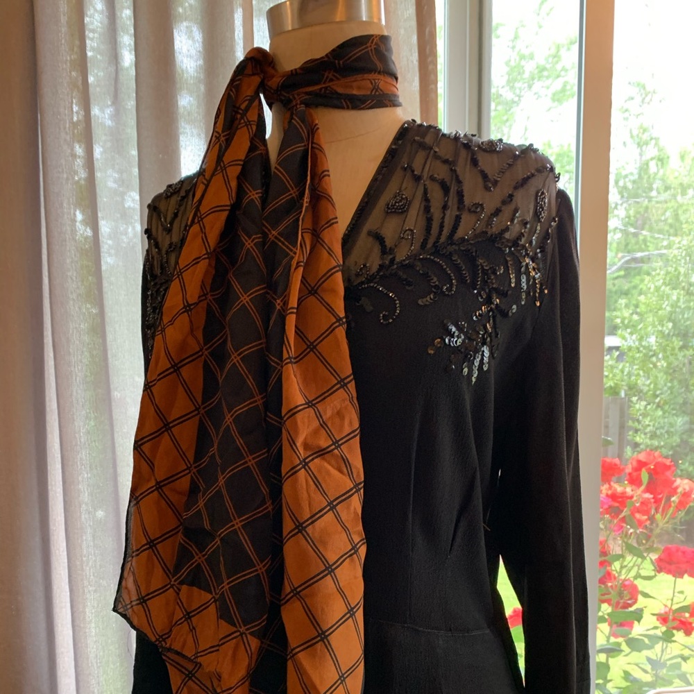Vintage Harvé Bernard silk scarf